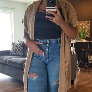 Charlotte Russe Hooded Cardigan